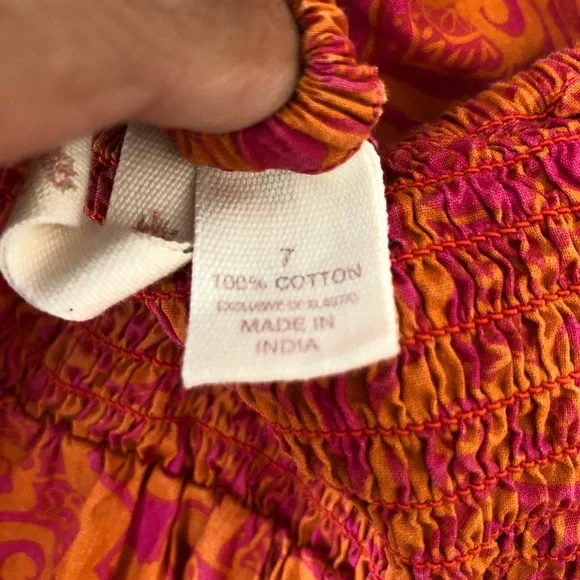 Rare Red Camel boho style maxi size 7 - Picture 6 of 6